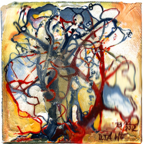 Verwurzelt, 2016, 100 x 100 cm, VG-BK-Urh 936702 Verwurzelt,2016, 100 x 100 cm, VG-BK-Urh 936702