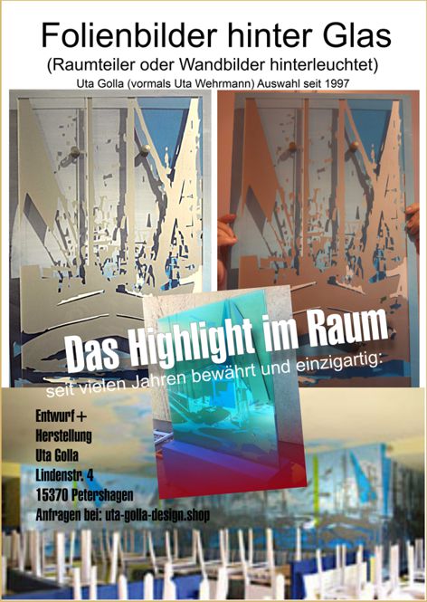  Hinterglasbbilder und Trennwände, Uta Golla