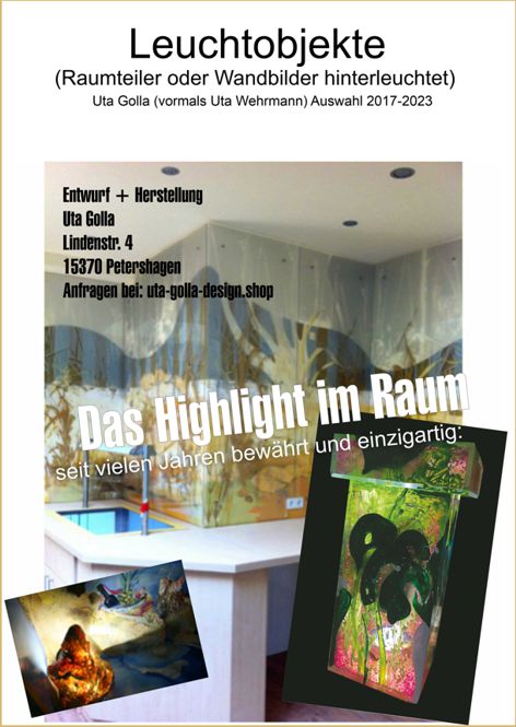  Hinterglasbbilder und Trennwände, Uta Golla