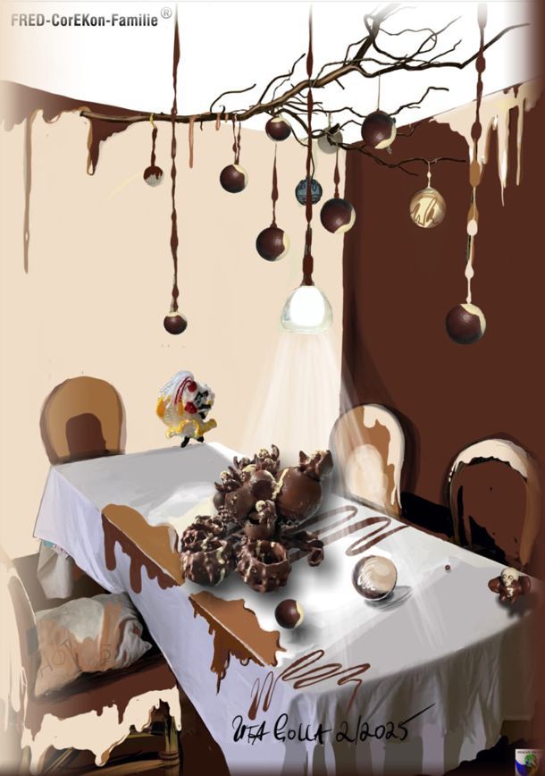 Ambiente im Schokidesign von Uta Golla